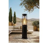 FIRE ROUND PELLET HEATER - Poêle D’extérieur À Pellets 17,5 KW Sans Fumée Noir. Basse Consommation