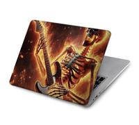 Fire Skeleton Playing Guitar Etui Coque Housse pour MacBook Air 13 (2022,2025) - A2681, A3113, A3240