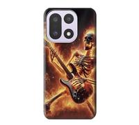 Fire Skeleton Playing Guitar Etui Coque Housse pour OnePlus 15