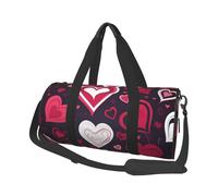 Fire Skeletons Sac de voyage rond - Grande capacité durable pour les vacances, la gym, les voyages courts, Happy Valentine's Day, Taille unique