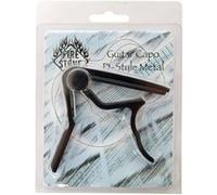 Fire & Stone Capodastre en D pour guitare de concert Aluminium Noir G