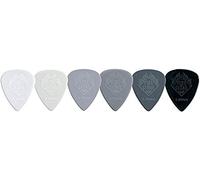 Fire Stone Médiator, Plectrum/Pick Nylon, forme 351, surface en relief, 0,88 mm, gris foncé, 12 pièces