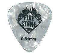 Fire Stone Médiator, Plektrum/Pick Mix Celluloid, 351 Forme, 0,81 mm, nacré-blanc, 12 pièces