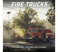 Fire Trucks 2026 Calendar: Heroic machines in action and repose