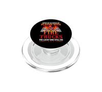 Fire Trucks Firefighter Funny Fireman Proud Firefighters PopSockets PopGrip pour MagSafe