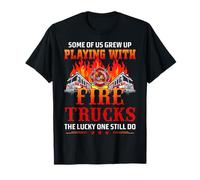 Fire Trucks Firefighter Funny Fireman Proud Firefighters T-Shirt