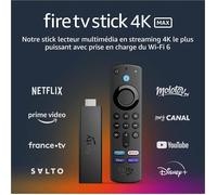 Fire TV Stick 4K - Amazon - Wi-Fi 6 - Télécommande vocale Alexa - 4K Ultra HD - Dolby Vision