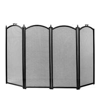Fire Vida Fire Guard, Acier, Noir, 10x95x60 cm