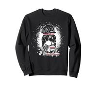 Fire Wife Life Firefighter's Wife Blanchi Women Messy Chignon Sweatshirt