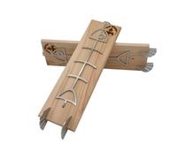 Fire World - Lot de 2 planches à saumon flammé - Planche à saumon flammé avec support en acier inoxydable - Planches à saumon en hêtre - Planche à saumon - Brasero - Planche à fumer - Fabriqué en