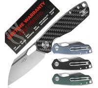 Firebird GANZO FH924-CF Couteau Pliant de Poche Lame en Acier D2 65 mm G10 Poignée Antidérapante avec Clip Camping EDC Couteau 160 mm 84 g (Fibre de carbone)
