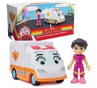Firebuds Spin Master, Violet et Axl, Jouet Action Figure et Ambulance Interactif avec Mouvement Oculaire, Jouets pour Enfants Garçons et Filles de 3 Ans et Plus