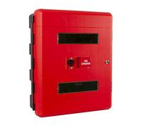 Firechief Fcdck double Extincteur Armoire, serrure à clé, Rouge