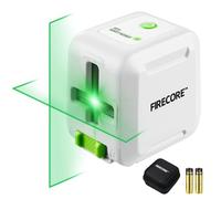 Firecore Mini niveau laser vert, niveau auto-nivelant en croix, idéal pour les outils de bricolage à domicile, machine de niveau laser avec 2 piles AA et sac en tissu portable--G20