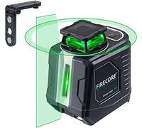Firecore niveau laser vert G30, niveau laser 360 autonivelant avec étui de transport, laser chantier avec support magnétique réglable à 360°, laser vert avec 4 piles AA - G30