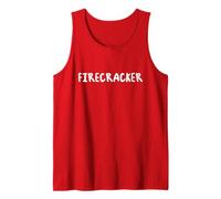 Firecracker 4th of July Fire Works Fan USA Summer Fun Débardeur