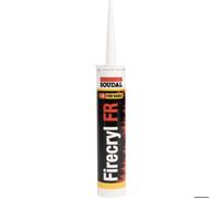 Soudal Mastic acrylique Firecryl FR Résistant au feu et à la fumée 310 ml Blanc