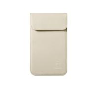 FIREDOG Faraday Sac pour téléphone portable et porte-clés, pochette de blocage de signal RFID pour tous les téléphones et clés de voiture, protection anti-traçage, piratage et vol (beige)