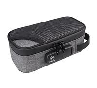 Firedog Sac Anti-odeurs avec Serrure, Doublure en Carbone pour Rangement de Voyage, Gris, Small, Compacte