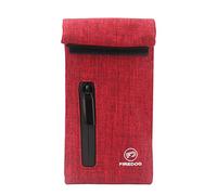 FIREDOG Sacs anti-odeurs, doublure en carbone, sac anti-odeurs pour chien, 7,6 x 15,2 cm, pochette de rangement de voyage (rouge foncé)