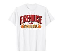 Firefighter Concours De Chili Retro Badge Feu Department T-Shirt