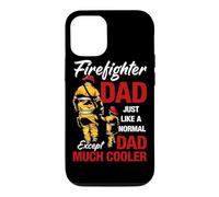 Firefighter Dad Just Like A Normal Except Dad Much Cooler Coque pour iPhone 12/12 Pro