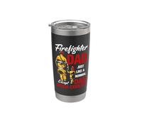 Firefighter Dad Just Like A Normal Except Dad Much Cooler Gobelet isotherme en acier inoxydable double paroi