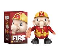 Firefighter Elephant Toy, Dancing Electric Animal, Compact Size for Play Utility, Musical Detail Feature, Household Utility Category, Fine Motor Skills Builder for Boys Girls Young Child Living Room