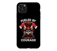 Firefighter Fueled by Fire Driven by Courage Fireman Coque pour iPhone 11 Pro Max