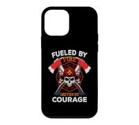 Firefighter Fueled by Fire Driven by Courage Fireman Coque pour iPhone 12 Mini