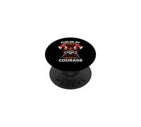 Firefighter Fueled by Fire Driven by Courage Fireman PopSockets PopGrip Adhésif