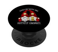 Firefighter GNOME for Fireman - Chillin with My Gnomies PopSockets PopGrip Adhésif
