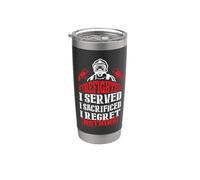 Firefighter I Served Funny Fireman Firefighters Lovers Gobelet isotherme en acier inoxydable double paroi