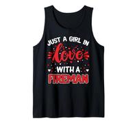 Firefighter Just A Girl in Love with A Fireman Firefighters Débardeur