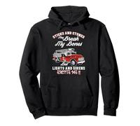 Firefighter Lights and Sirens Excite Me Fire Truck Driver Sweat à Capuche