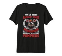 Firefighter Sapeur Pompiers Meilleurs Vont chez Les Pompiers T-Shirt Haut de Gamme