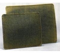 FIREFIX 2083 Plaque de sol rectangulaire en tôle d'acier - Aspect laiton martelé - Couleur laiton