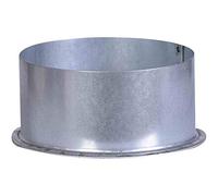 FIREFIX A100/K FAL Capsule de Tuyau de poêle/Couvercle de mandrin Mural, diamètre 100 mm, pour tuyaux de poêle de 0,6 mm d'épaisseur