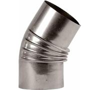 FIREFIX A110/B4 Coude pour tuyau de poêle 45° FALØ110mm sans porte, gris argenté