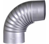 FIREFIX A120/B Coude de poêle 90° FALØ120mm sans porte, gris argenté