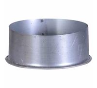 FIREFIX A120/K Couvercle de gaine murale FALØ120 mm, gris argenté
