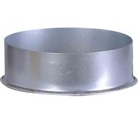 FIREFIX A150/K Couvercle de gaine murale FALØ150 mm, gris argenté