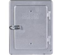 Firefix 2093 Porte de cheminée argent