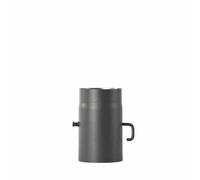 FIREFIX R150/2D Tuyau de poêle 250mm,Ø150mm,sw avec clapet de réglage, gris argenté