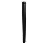 FIREFIX RES80/1 Tuyau de poêle à pellets, 80 mm, acier inoxydable, noir, 1000 mm