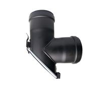 FIREFIX Tuyau de poêle à granulés R80/VT 80 mm noir en T