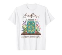 Fireflies and Front Porch Nights Cute Southern Summer T-Shirt
