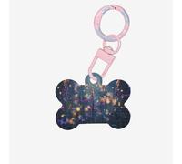 Fireflies in The Garden Médaille personnalisée pour animaux de compagnie en acrylique de qualité, étiquettes d'identification personnalisées pour animaux de compagnie, élégante et durable