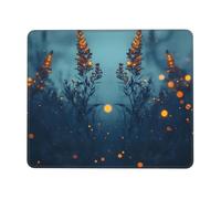 Fireflies Under The Glow Tapis de souris multi-tailles pour bureau, étude et jeu avec forte adhérence et surface épaisse et confortable