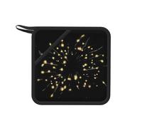 Firefly Branches Tapis anti-brûlure carré en silicone 18 cm Convient pour poêles, fours, grills, service à thé